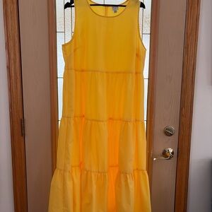 A New Day Vibrant Yellow Sleeveless Dress
